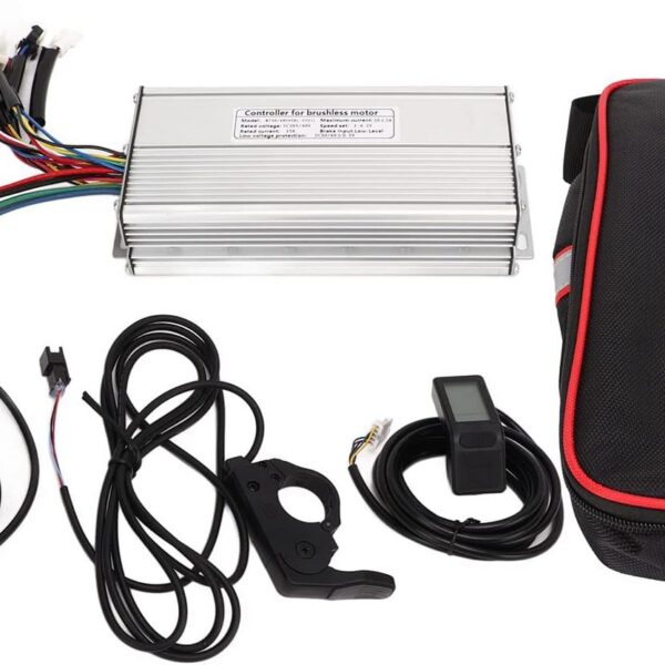 Kit de conversão de bicicleta elétrica 1000W com controlador 30A, LCD4 e acelerador de polegar para upgrade potente e fácil instalação