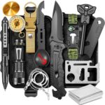 Kit de sobrevivência 14 peças: presente útil e compacto para homens, pai, marido ou namorado em Natal e aniversários
