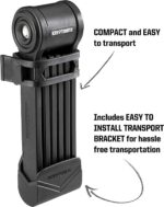 Kryptonite Keeper 585: cadeado dobrável leve e compacto, com alta segurança e 2 chaves para bike, scooter e e-bike. - Imagem 2