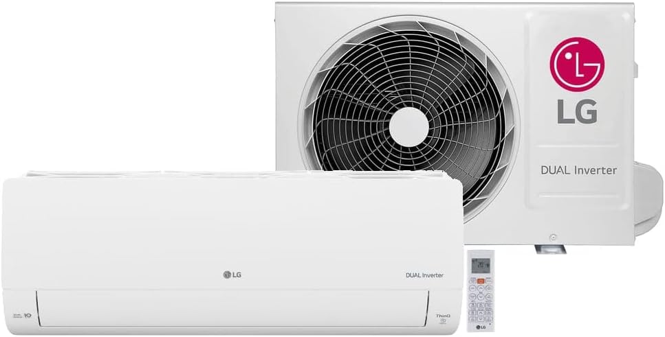 LG Ar Condicionado Split LG Dual Inverter AI Voice 12000 LG Ar Condicionado Split LG Dual Inverter AI Voice 12000 BTU/h Quente e Frio S3-W12JA31D - 220 Volts