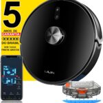 LILIN X6 Robô Aspirador LiDAR 3 em 1 com WiFi, Alexa, 6500Pa e mapas múltiplos para limpeza inteligente.