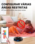 LILIN X6 Robô Aspirador LiDAR 3 em 1 com WiFi, Alexa, 6500Pa e mapas múltiplos para limpeza inteligente. - Imagem 2