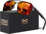 LUENX Óculos Aviador Masculino Polarizado UV400: proteção, conforto e estilo com acessórios completos
