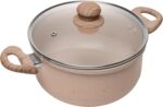 LYOR Conjunto 6 Panelas de Indução Granito Chef Bege: praticidade, elegância e compatibilidade com todas as fontes de calor. - Imagem 2