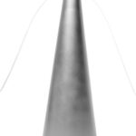 LYOR - Ventilador Repelente de Mesa de Plástico Prateado 9cm x 9cm x 26cm