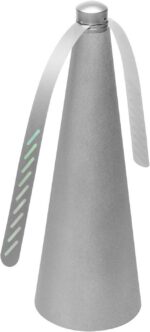 LYOR - Ventilador Repelente de Mesa de Plástico Prateado 9cm x 9cm x 26cm - Imagem 2