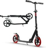LaScoota Patinete ajustável, leve e dobrável com rodas grandes de 20 cm e capacidade de até 99,8 kg para crianças, adolescentes e adultos. - Imagem 2