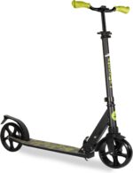 LaScoota Patinete dobrável ajustável, leve e resistente, com rodas de uretano de 20 cm para crianças, adolescentes e adultos.