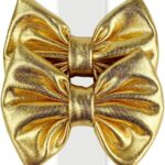 Laço Luxo Foil Dourado M 2un com amarração prática e acabamento elegante para valorizar o visual.
