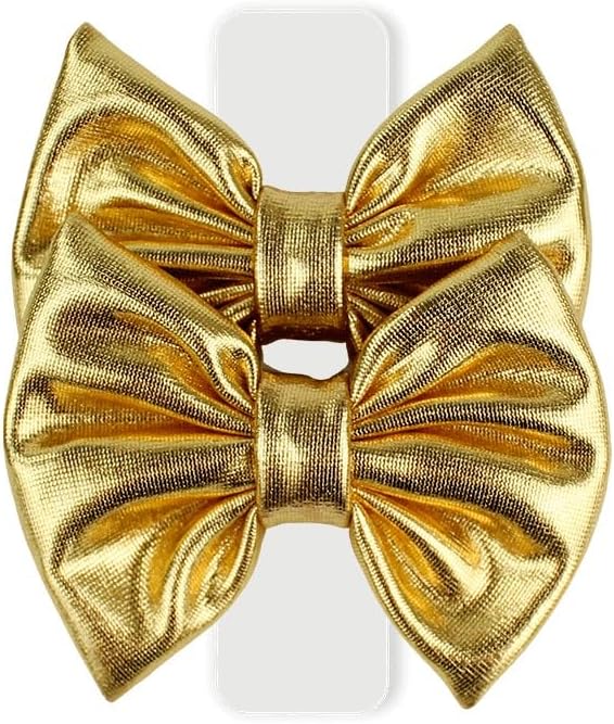 Laço Luxo Foil Dourado M 2un com amarração prática e Laço Luxo Foil Dourado M 2un com amarração prática e acabamento elegante para valorizar o visual.