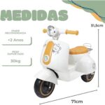 Lambreta Avespa Infantil Elétrica 6V com som: diversão, segurança e desenvolvimento para crianças a partir de 2 anos. - Imagem 2