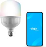 Lâmpada Inteligente Elgin 20W RGB Wi-Fi: controle por voz, 16 milhões de cores e compatível com Alexa e Google Home