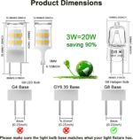 Lâmpada LED G8 para Micro-ondas 20W, substitui WB25X10019, 6000K, 2 pacotes, fácil instalação e economia de energia - Imagem 2