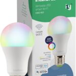 Lâmpada Smart Intelbras EWS 410: 16 milhões de cores, controle por voz e app, 10W, compatível com Alexa e Google Assistente.