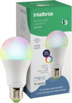 Lâmpada Smart Intelbras EWS 410: 16 milhões de cores, controle por voz e app, 10W, compatível com Alexa e Google Assistente.