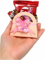Lembrancinha Presente Dia da Mulher e Aniversário com chocolate em bolsinha pronta para presentear e encantar. - Imagem 2