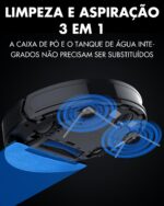 Lilin X6 Robô Aspirador LIDAR Bivolt com Mapeamento, Auto Recarga e Tanque 3 em 1 - Imagem 2