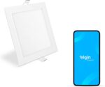 Luminária Inteligente Elgin 18W Wi-Fi: controle por voz, luz dimerizável e cor de 3000K a 6500K para sua casa conectada.