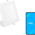 Luminária Inteligente Elgin 18W Wi-Fi: controle por voz, luz dimerizável e cor de 3000K a 6500K para sua casa conectada.