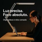 Luminária LED de Mesa com Braço Articulado: iluminação ajustável, fixação por clamp e conforto ideal para home office, estudo e leitura - Imagem 2