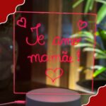 Luminária Lousa Mágica LED 7 Cores: decoração vibrante com espaço para recados e efeito 3D encantador. - Imagem 2