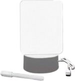 Luminária de Mesa com Tela para Escrever LED: decore, anote recados e presenteie com estilo em um item criativo e funcional. - Imagem 2
