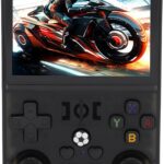 Luqeeg R36PRO: console portátil retrô com tela IPS 3,5, chip RK3326 e bateria 4000mAh para jogar por horas.