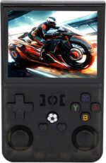Luqeeg R36PRO: console portátil retrô com tela IPS 3,5, chip RK3326 e bateria 4000mAh para jogar por horas.