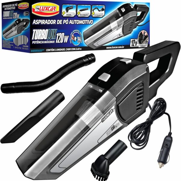 Luxcar - Aspirador de Pó Automotivo - TurboLux 12v / 120w