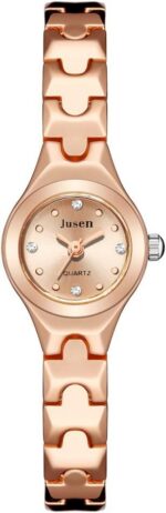 Lvpai Relógio Feminino Mini Dourado Rosé: luxo, estilo e resistência à água em um design elegante e compacto