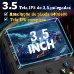 M9 Console De Jogos Portátil Retrô,Mini Console De Videogame,Compatível Com Wi-Fi,3500mAh,Mais De 29 Emuladores, Sistema Akros 2.0 - Preto - Imagem 2