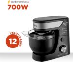MONDIAL Batedeira Planetária 700W: potência, 12 velocidades e 2 tigelas de 4,5L para receitas perfeitas. - Imagem 2