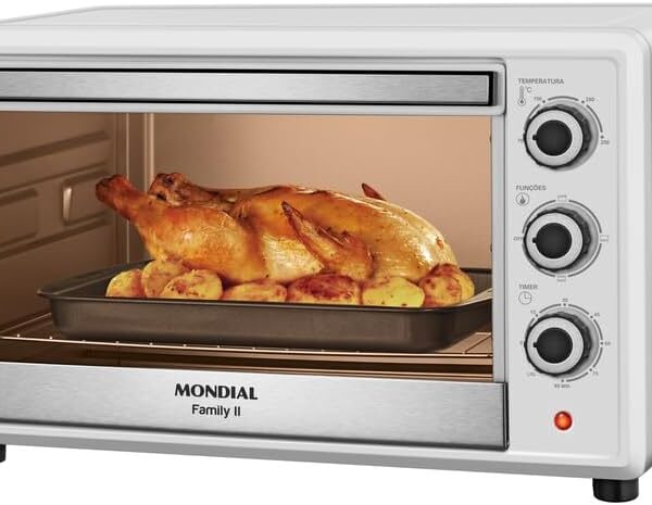 MONDIAL Forno Elétrico 42L Family II, Branco/Inox, 1600W, 220V - FRN-42-W