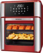 MONDIAL Fritadeira Air Fryer Forno Oven 12L, Vermelho/Inox, 2000W, 110V - AFON-12L-RI