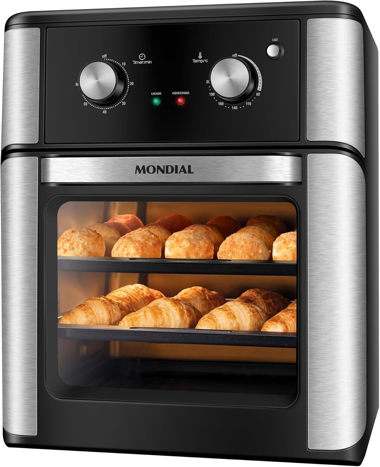 MONDIAL Fritadeira Air Fryer Forno Oven Analógica 12L, Preto, 2200W, MONDIAL Fritadeira Air Fryer Forno Oven Analógica 12L, Preto, 2200W, 220V - AFON-12L-AB