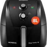 MONDIAL Fritadeira Sem Óleo Air Fryer 8L, Preto, 1900W, 110V - AFN-80-FB