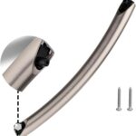 Maçaneta DE94-04313F para micro-ondas Samsung ME16A4021AS e ME17R7011ES, resistente e com 2 parafusos para reposição fácil.