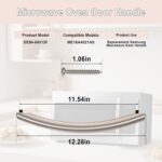 Maçaneta ME16A4021AS Samsung com 2 parafusos, substituição durável e fácil de instalar para seu micro-ondas - Imagem 2