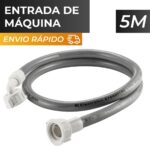 Mangueira de entrada 5m com filtro, reforçada e universal 3/8” para lavadora Brastemp, Electrolux e Consul. - Imagem 2