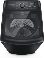 Máquina de Lavar Electrolux 14,5kg Preta Efficient Cesto Inox Jet&Clean e Filtro Fiapos 220v LEP15