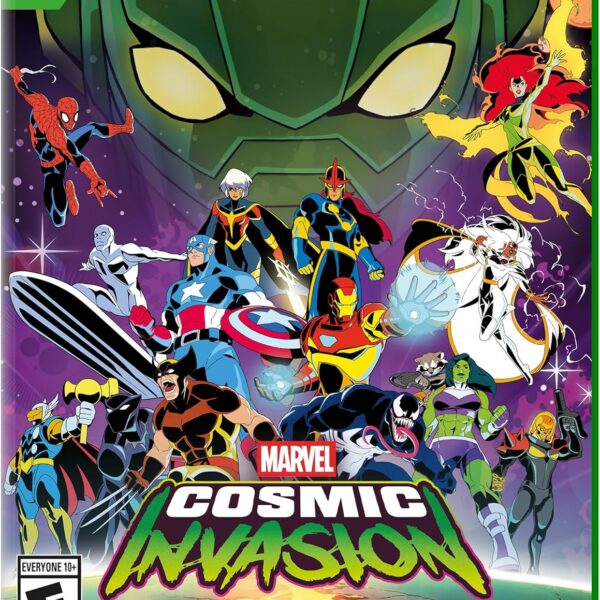 Marvel Cosmic Invasion Xbox Series X: ação cooperativa épica com 16 heróis jogáveis e combate intergaláctico intenso.