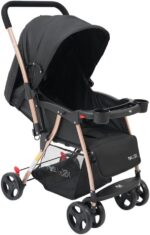 Maxi Baby YouTurn: carrinho com alça reversível, capota extralonga e segurança para passeios confortáveis.