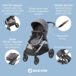 Maxi-Cosi Travel System Anna Luxe Trio Twillic Grey: luxo, conforto e uso do nascimento aos 4 anos. - Imagem 2