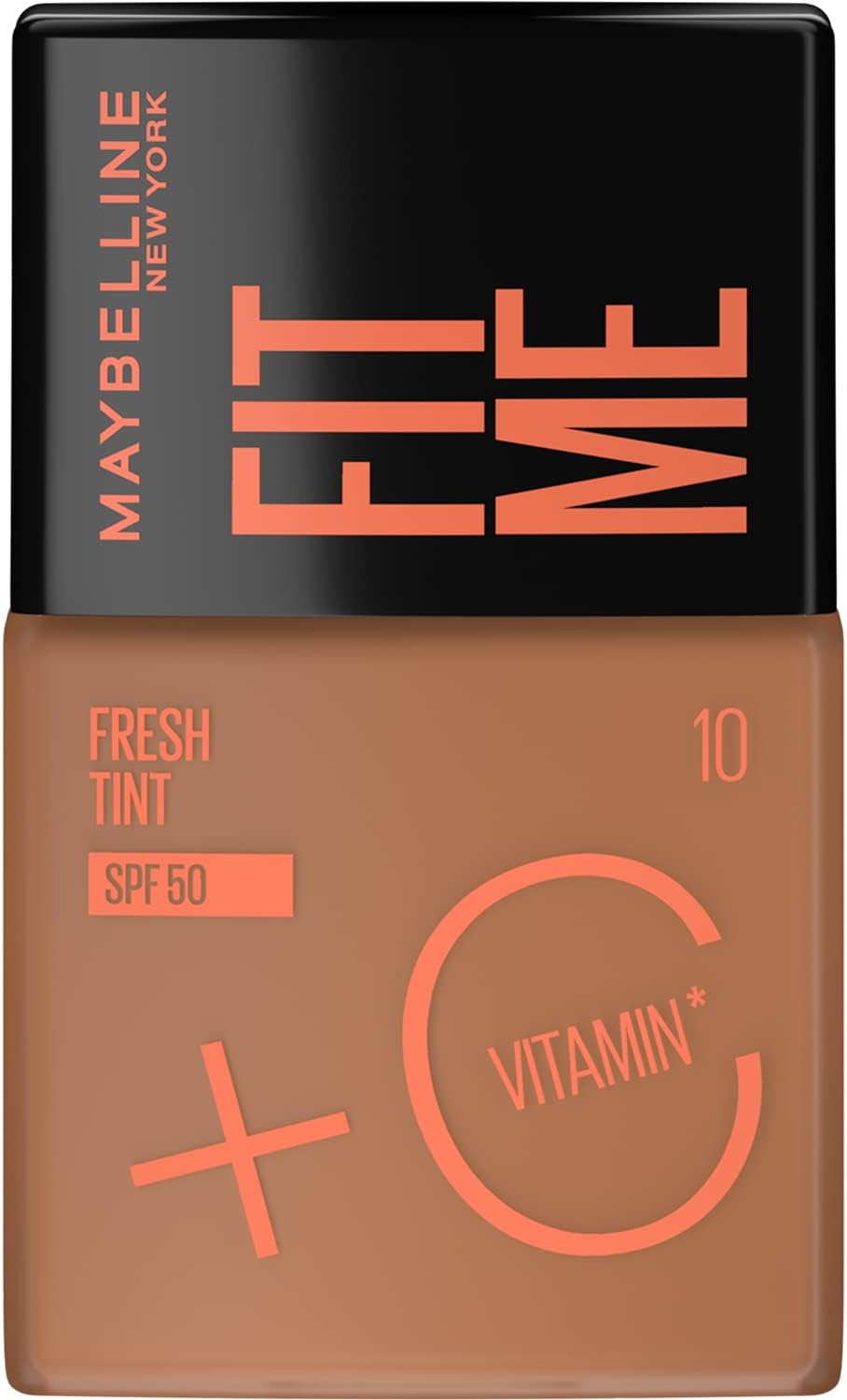 Maybelline Fit Me Fresh Tint: glow natural, Vitamina C e Maybelline Fit Me Fresh Tint: glow natural, Vitamina C e FPS 50 para pele uniforme e controle da oleosidade.