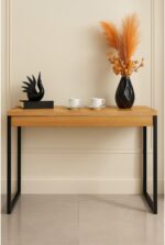 Mesa Escrivaninha Industrial 90x45x76cm: compacta, resistente e ideal para home office, estudo e quarto. - Imagem 2