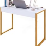 Mesa Escrivaninha Industrial com montagem fácil, ideal para pequenos espaços e trabalho confortável.