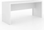 Mesa Escrivaninha Tecno Mobili Branco: 163 cm de espaço e acabamento BP para um escritório prático e funcional
