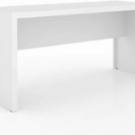 Mesa Escrivaninha Tecno Mobili Branco: 163 cm de espaço e acabamento BP para um escritório prático e funcional