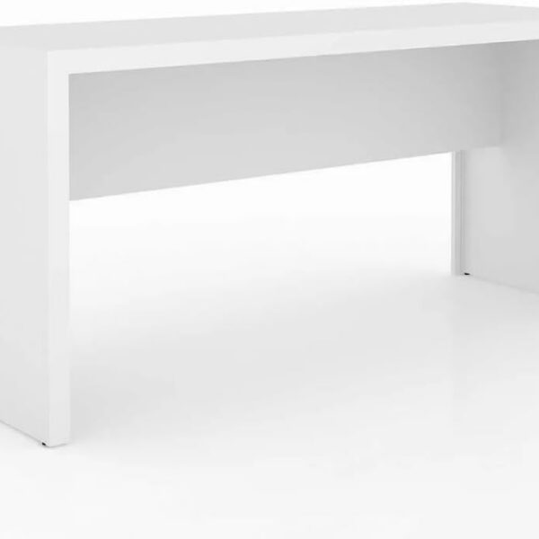 Mesa Escrivaninha Tecno Mobili Branco: 163 cm de espaço e acabamento BP para um escritório prático e funcional