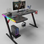 Mesa Gamer Delta Aitek em L com iluminação RGB para jogos e escritório, mais espaço e estilo para seu setup - Imagem 2